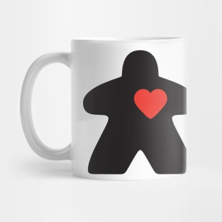 Meeple Love -Black Mug